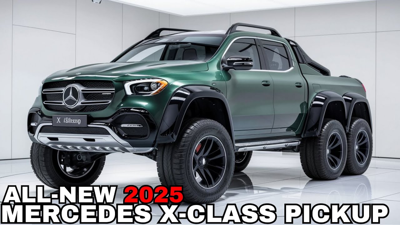 ¡Revelada la camioneta Mercedes Clase X 2025! - ¿Las 6 ruedas pickup ...