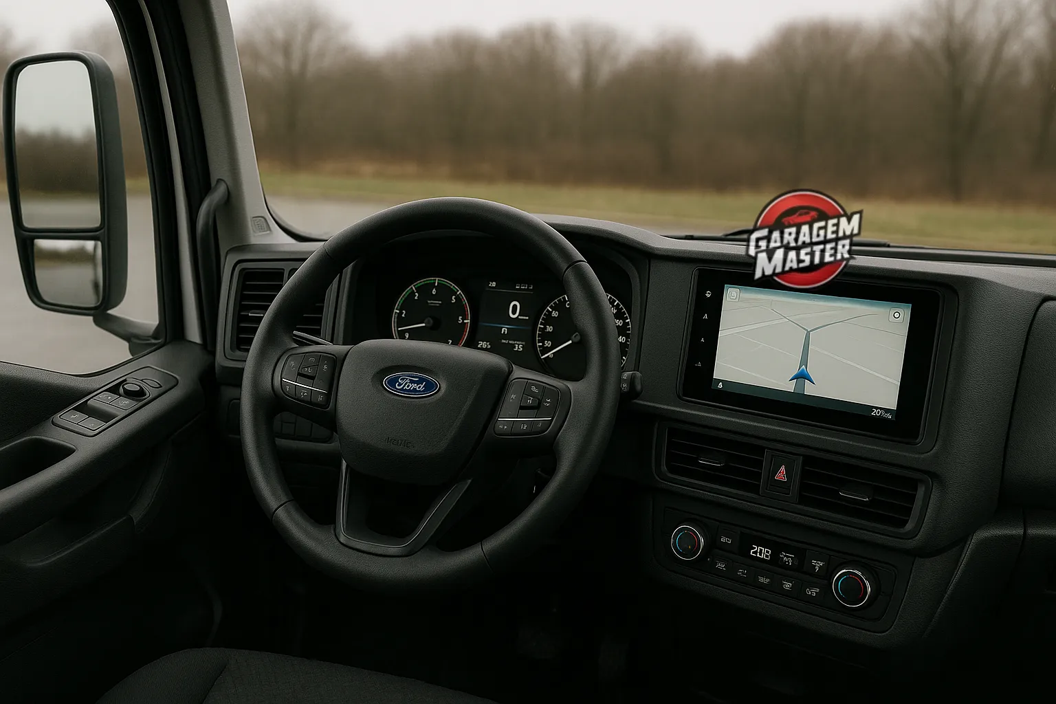 Interior do Ford Cargo Dominus