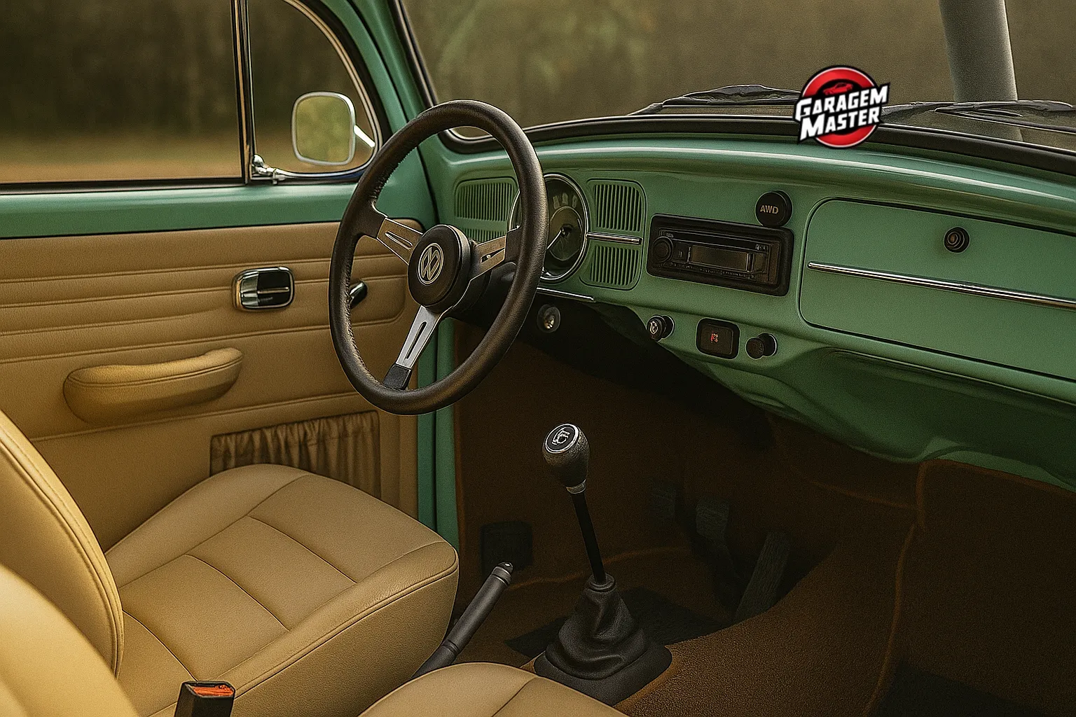 Interior do Fusca Off-Road