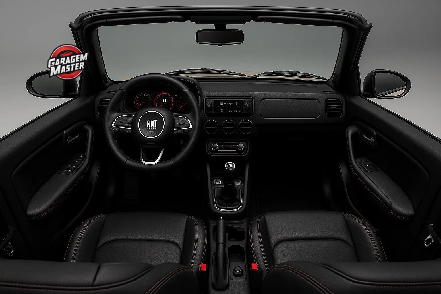 Interior do Fiat 147 conversível
