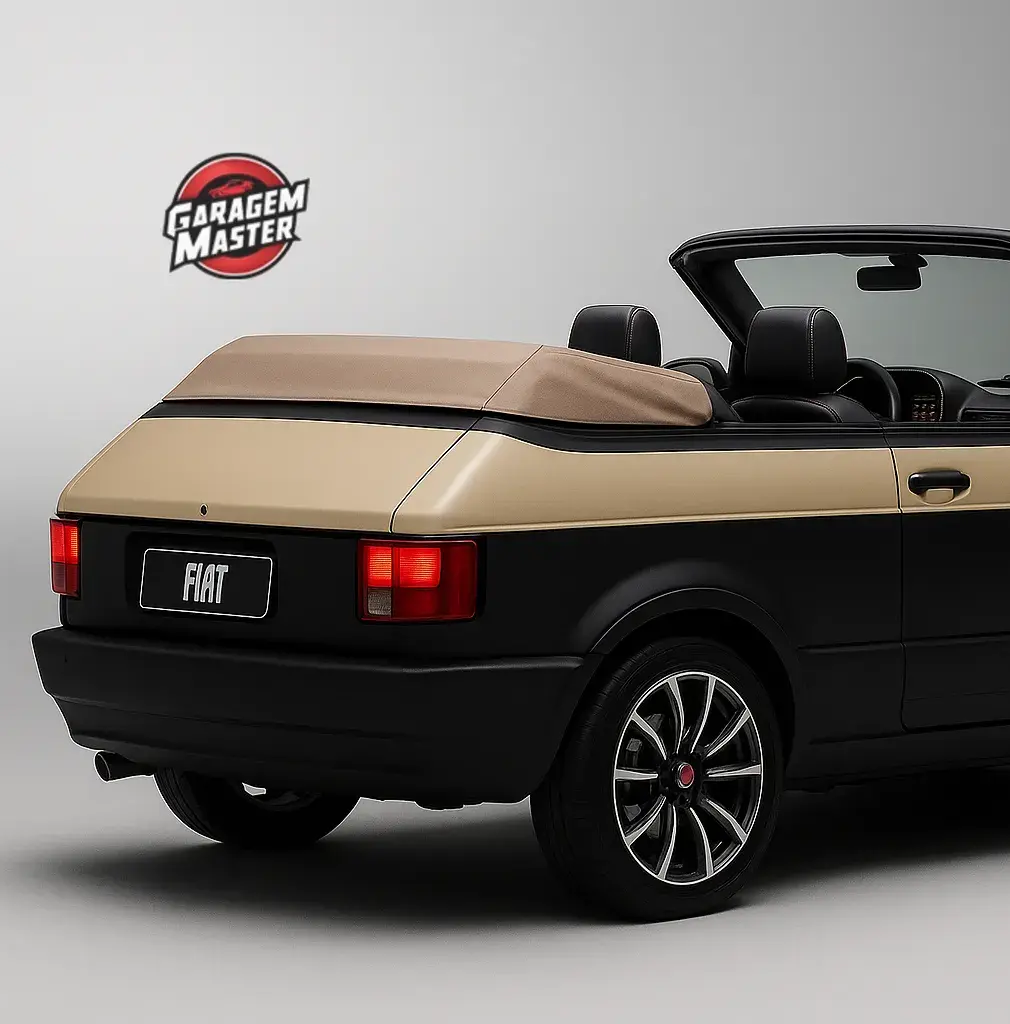 Traseira do Fiat 147 conversível