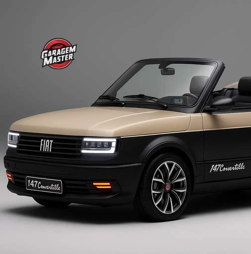 Design frontal do Fiat 147 conversível