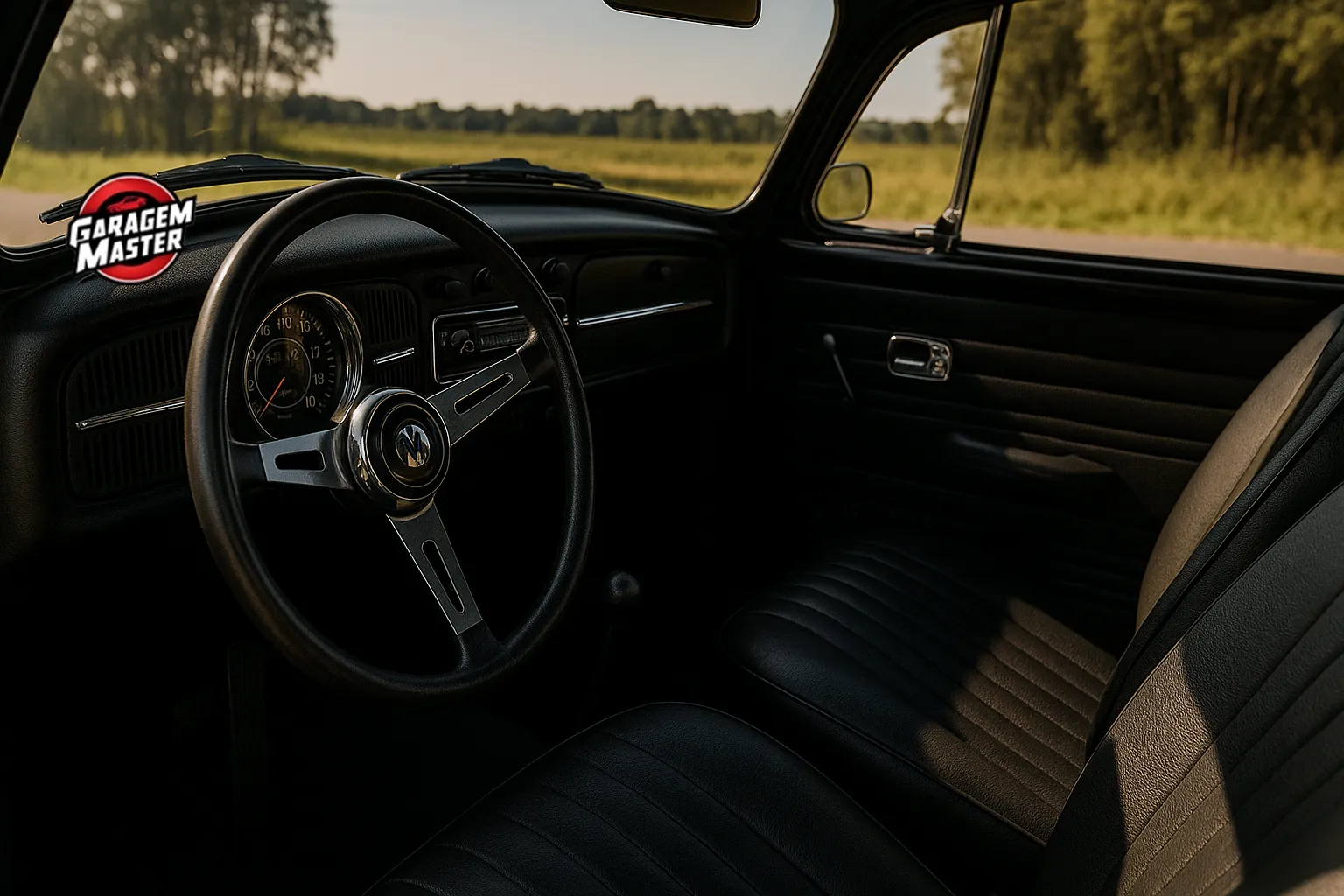 Interior do Fusca Fênix